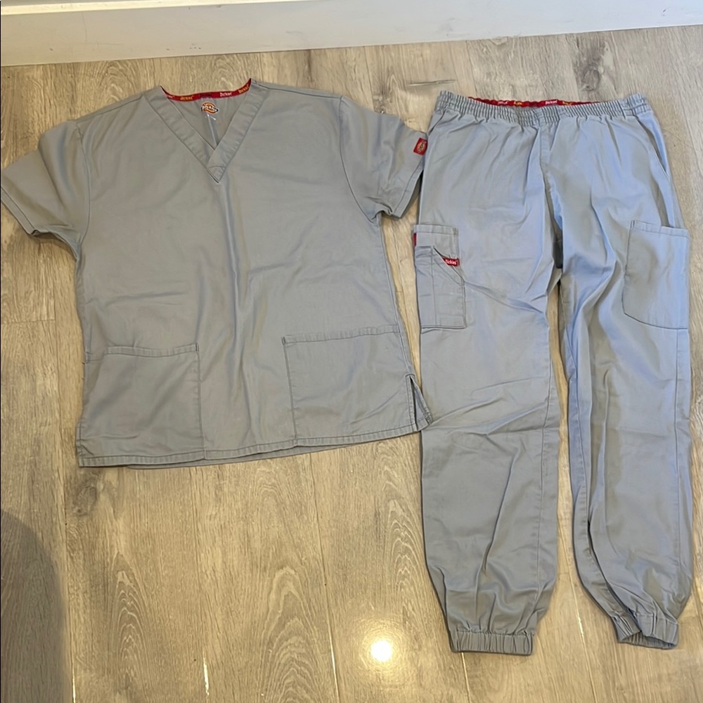 Gray Scrub Set